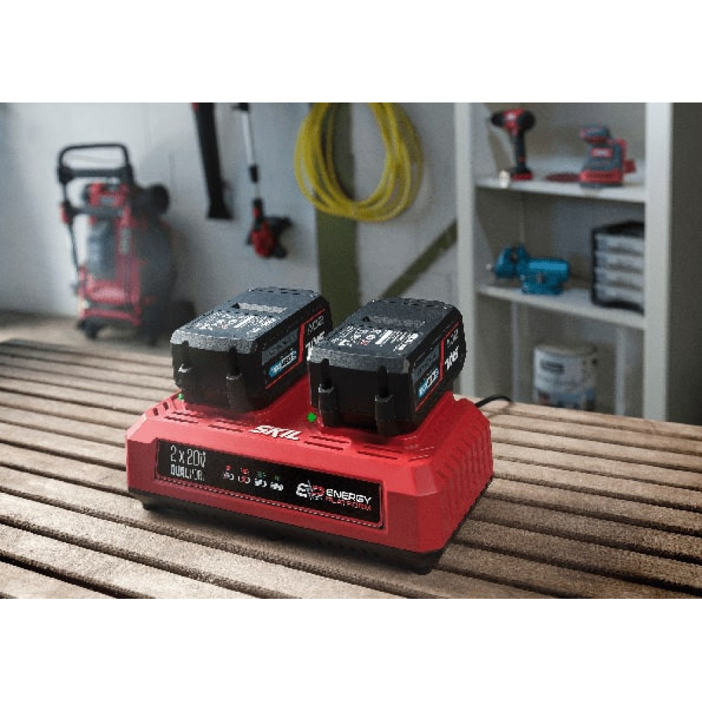 Зарядний пристрій SKIL 3128 AA 20В 2.4А двопортовий 0.9кг