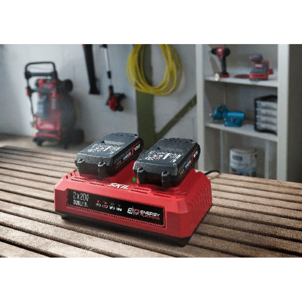 Зарядний пристрій SKIL 3128 AA 20В 2.4А двопортовий 0.9кг