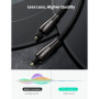 Кабель мультимедійний Optical Toslink 2.0m AV108 black Ugreen (10540)