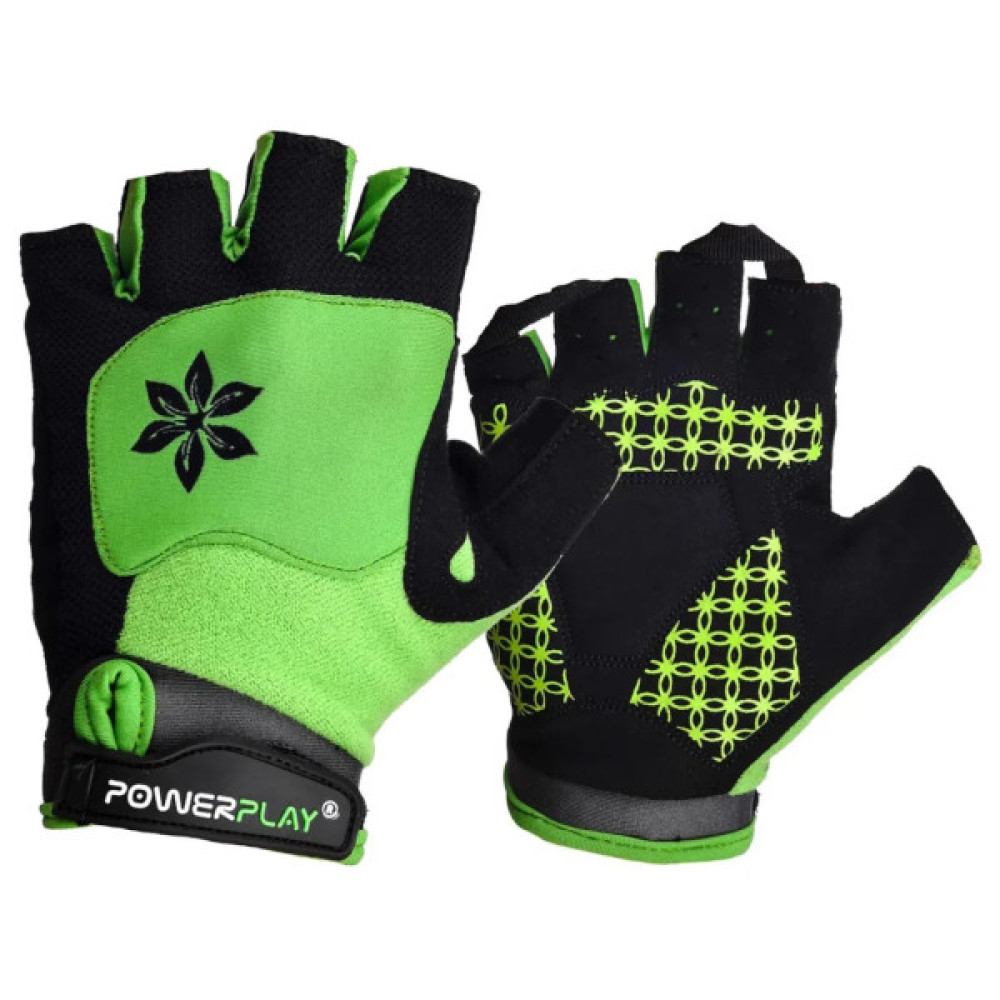Велорукавиці PowerPlay 5284 B Зелені S (SALE_5284B_S_Green)