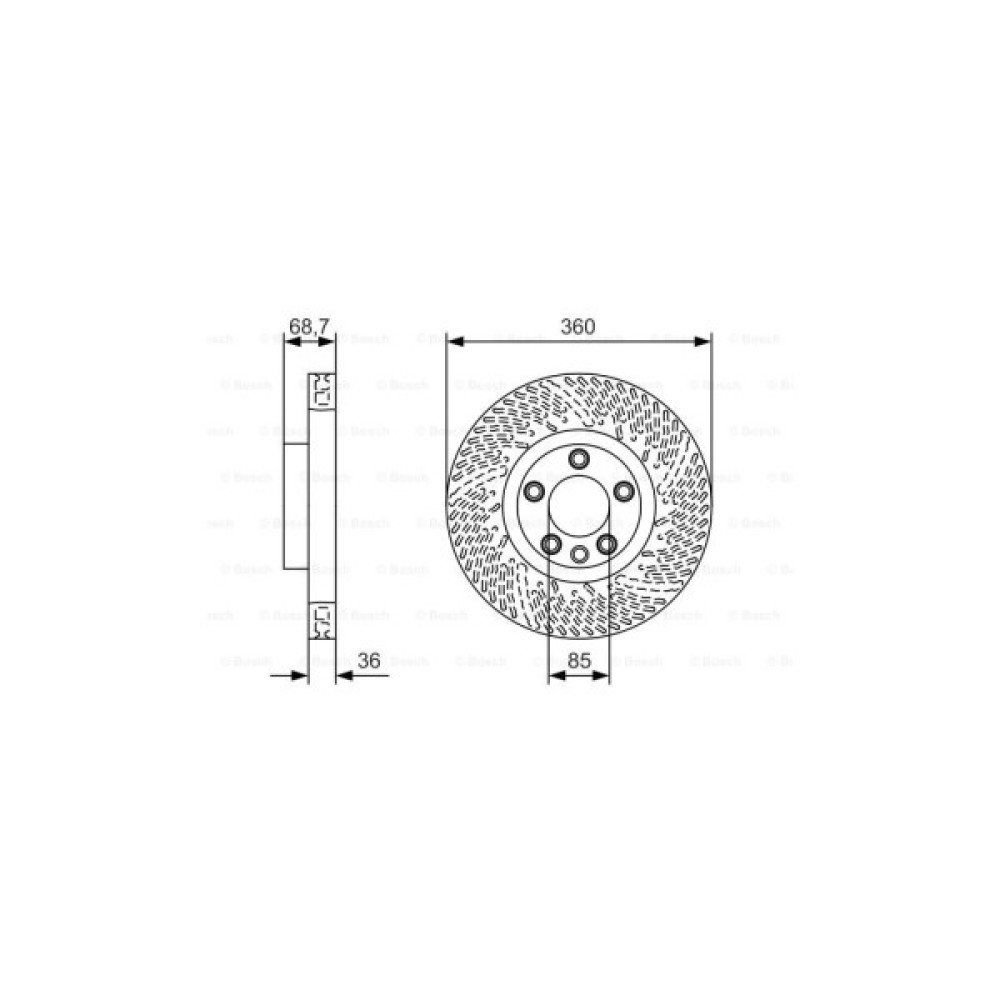 Гальмівний диск Bosch 0 986 479 B13
