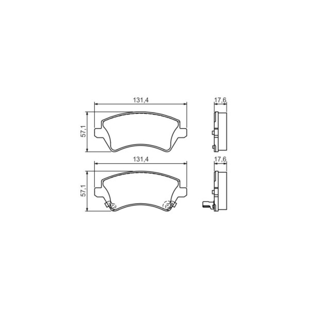 Гальмівні колодки Bosch 0 986 424 735 Гальмівні колодки Bosch 0 986 424 735
