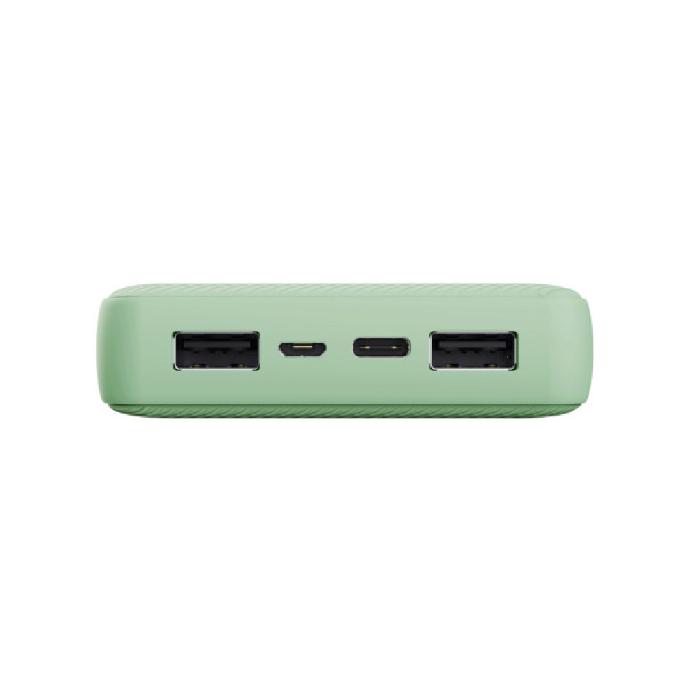 Батарея універсальна Trust Primo 20000 mAh ECO (USB-C/3A, 2*USB-A/2.4А) Green (25027_TRUST)