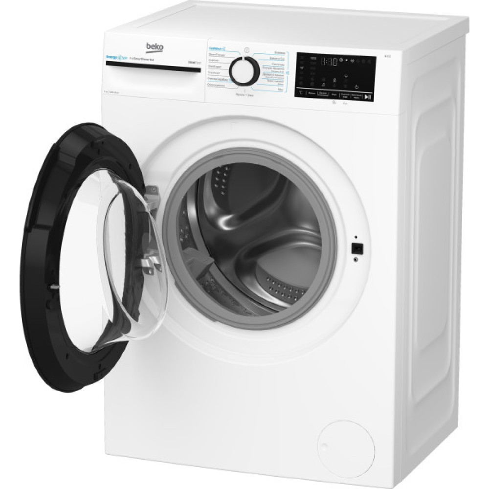 Пральна машина Beko фронтальна, 7кг, 1200, A+++, 50см, дисплей, інвертор, пара, білий