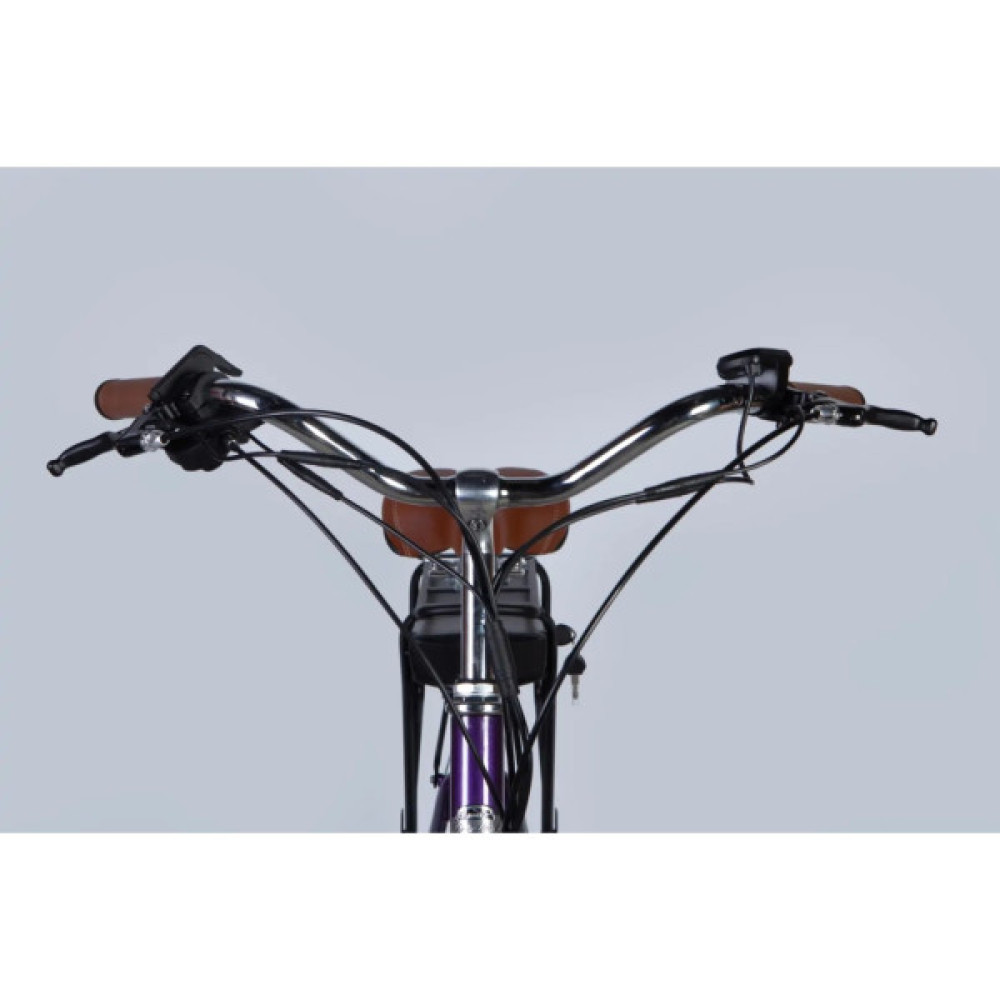 Електровелосипед Dorozhnik 28" eCORAL DD FR рама-19" 48B 17.5А*г 500Вт 2026 фіолетово-синій (ELB-D-28-120)