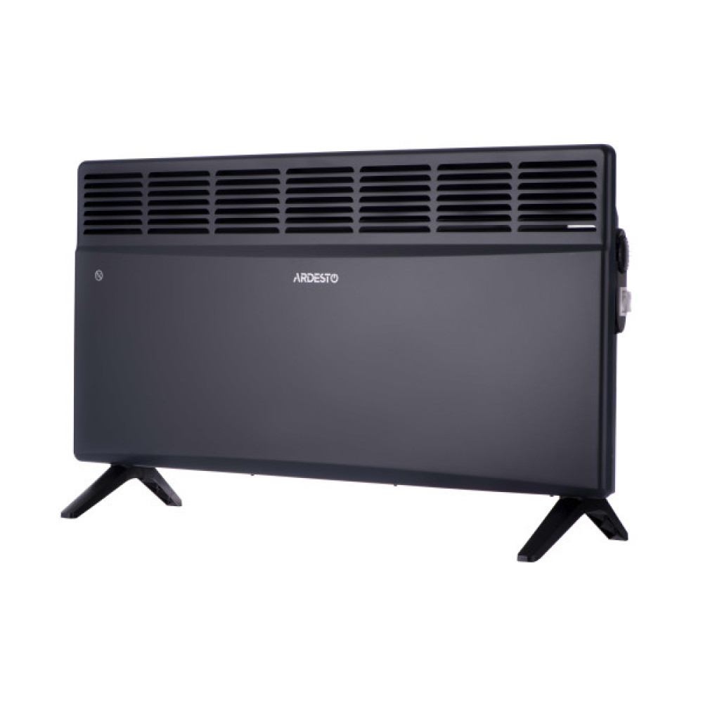 Конвектор електричний ARDESTO CH-2500MCA, 2500 Вт, 25 м2, закритий нагрів. елемент, IP24, мех. керування, антрацит матовий