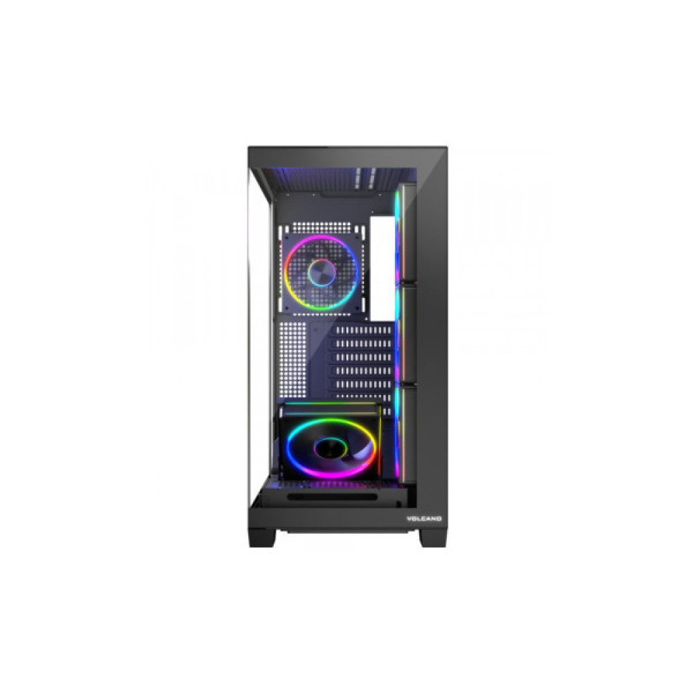 Корпус Modecom VOLCANO STELLAR ARGB MIDI 5x120mm fans BLACK (AT-STELLAR-5F-ARGB-10)