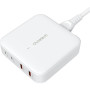 Зарядний пристрій Choetech GaN 2 USB-A / 2 USB-C 100W QC3.0/PD/PPS (PD8008-EU-WH) Зарядний пристрій Choetech GaN 2 USB-A / 2 USB-C 100W QC3.0/PD/PPS (PD8008-EU-WH)