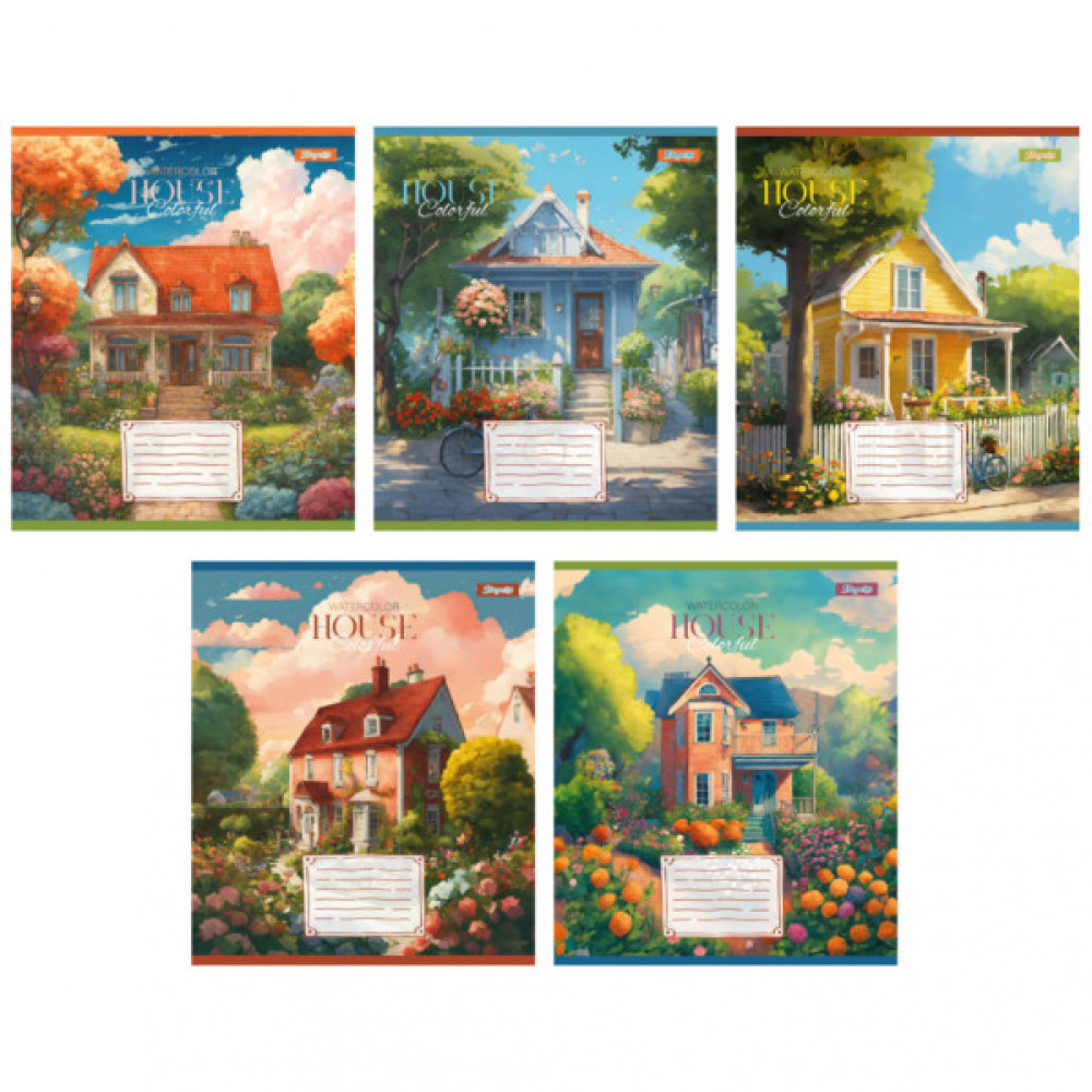 Зошит 1 вересня 1В House colorful 48 аркушів лінія (767116)