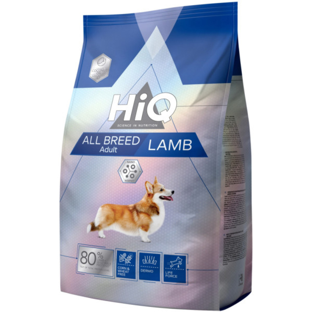 Сухий корм для собак HiQ All Breed Adult Lamb 2.8 кг (HIQ46479)