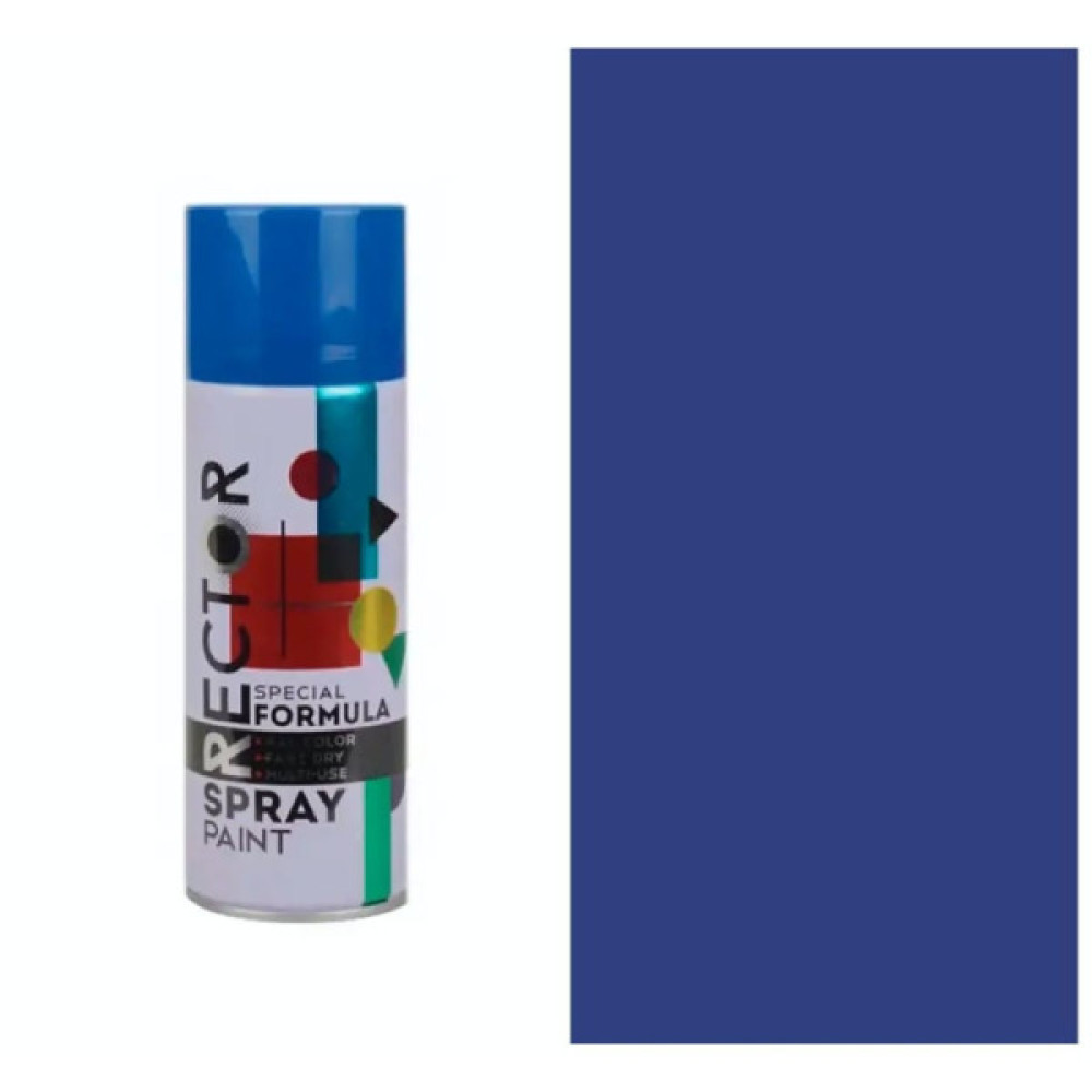 Аерозольна фарба для автомобіля RECTOR універсальна 5002 синій, в аер. упаковці 400 мл (000013228)