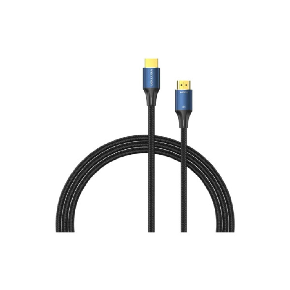 Кабель мультимедійний HDMI M to HDMI M 1.0m 8K cotton braided blue Vention (ALGLF)