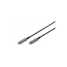 Дата кабель USB-C to USB-C 15.0m AOC 4K60Hz HDR Dolby Vision HDR10 3D 21.6Gbps Digitus (AK-330160-150-S)