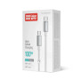 Дата кабель USB-C to USB-C 1.0m 5A 100W zinc alloy braided white ColorWay (CW-CBPDCC098-WT)