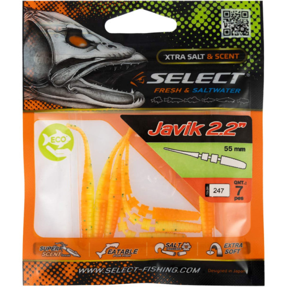 Силікон рибальський Select Javik 2.2" 247 (7 шт/уп) (1870.72.74) Силікон рибальський Select Javik 2.2" 247 (7 шт/уп) (1870.72.74)