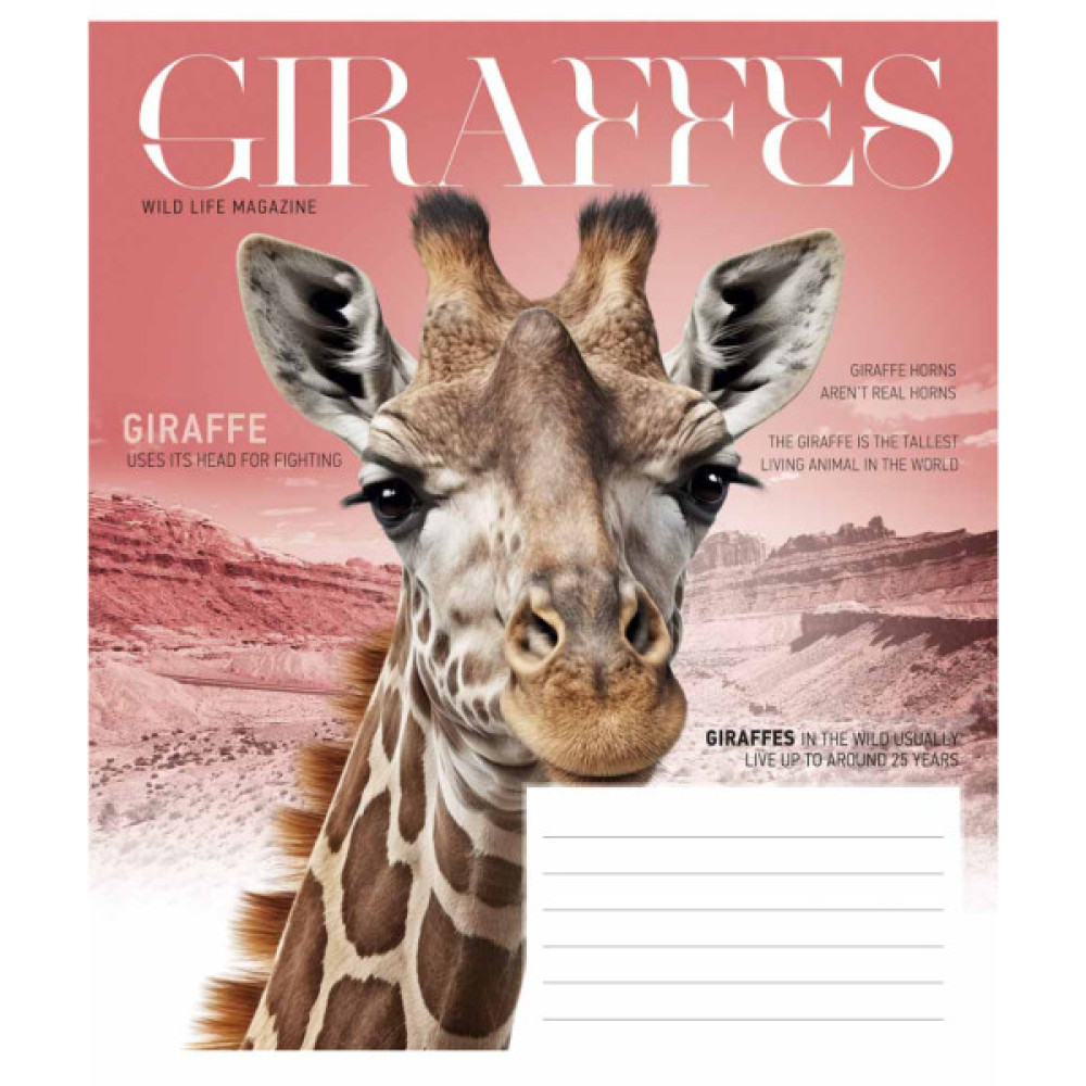 Зошит Школярик Fauna magazine 12 аркушів лінія (012-3428L)