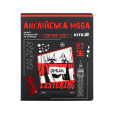 Зошит Kite предметний Cyber 48 аркуші, лінія, английська мова (K25-240-28)