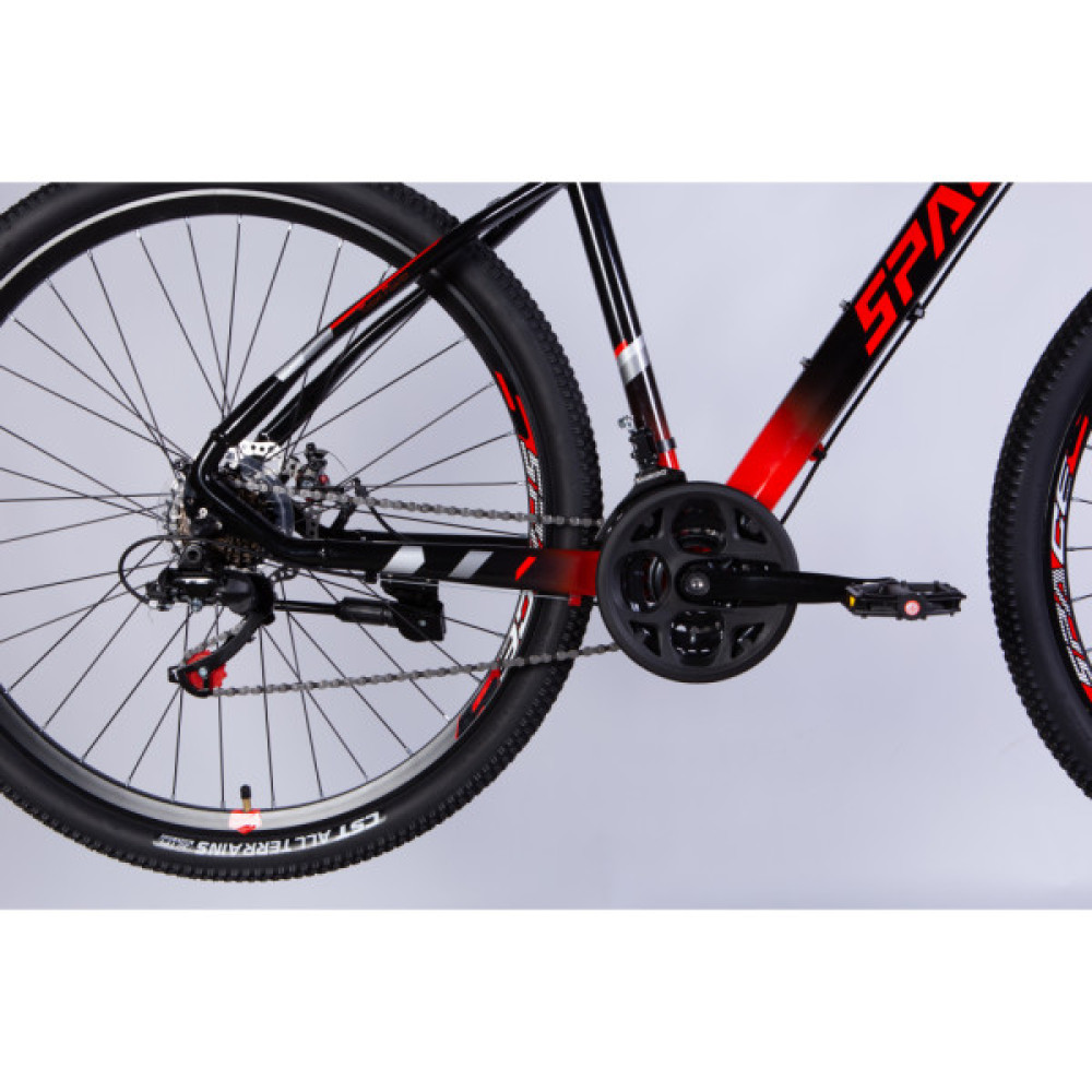 Велосипед Space 29" MERCURY DD FR рама-18" AL 2026 чорно-червоний (OPS-SP-29-172)