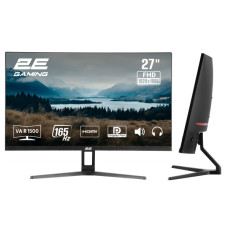 Монітор 2E GAMING 27" R2723BV HDMI, DP, MM, VA, 165Hz, 6ms, CURVED, FreeSync