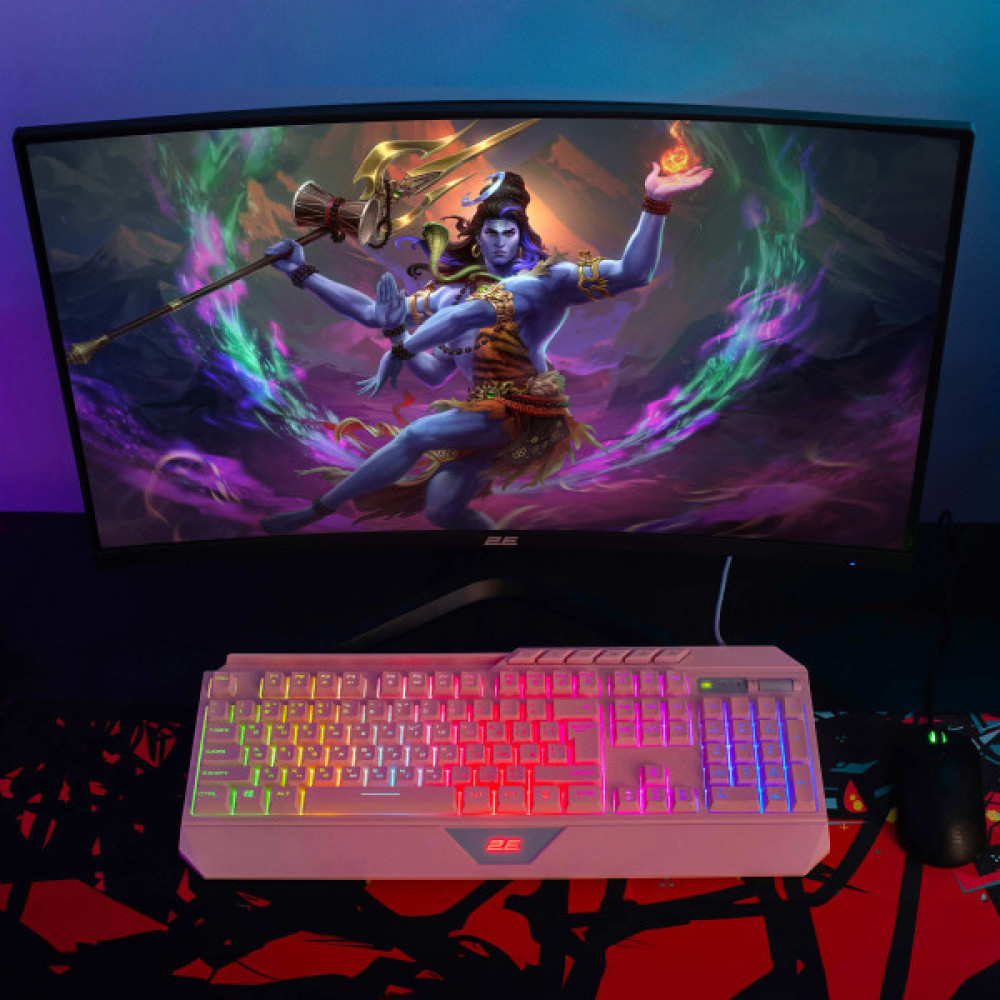 Монітор 2E GAMING 27" R2723BV HDMI, DP, MM, VA, 165Hz, 6ms, CURVED, FreeSync