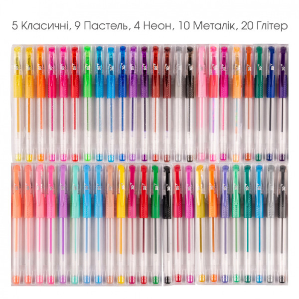 Ручка гелева Yes набір 48 штук (420436)