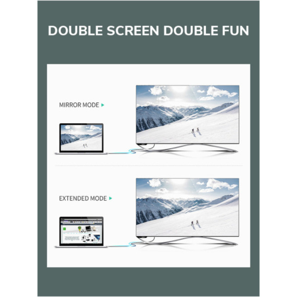 Кабель мультимедійний miniDisplayPort M to HDMI M 1.0m Cabletime (CA914593)