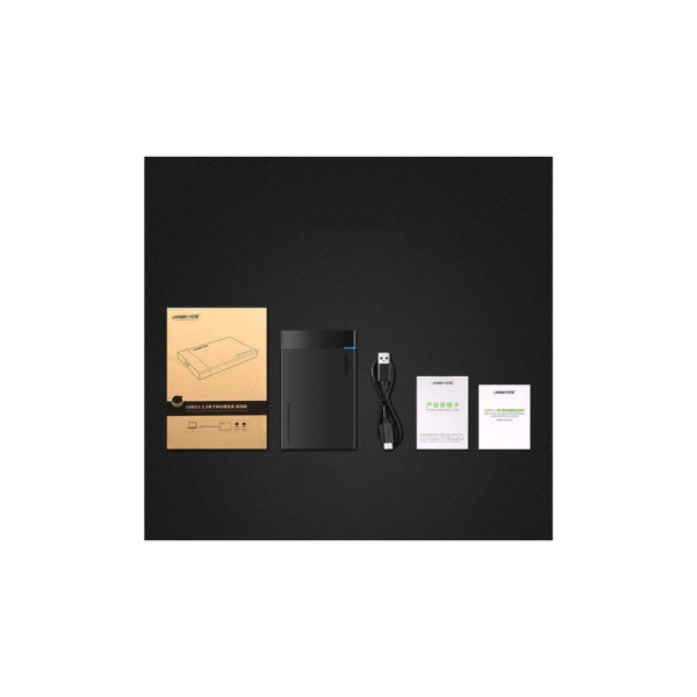 Кишеня зовнішня UGREEN USB 3.0 to M.2 SATA SSD US221 black (30848)