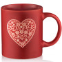 Чашка Ardesto Heart, 320мл, кераміка, червоний (AR3074R)