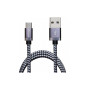 Дата кабель USB 2.0 AM to Micro 5P 1.0m 3A silver black Grand-X (FM07SB) Дата кабель USB 2.0 AM to Micro 5P 1.0m 3A silver black Grand-X (FM07SB)
