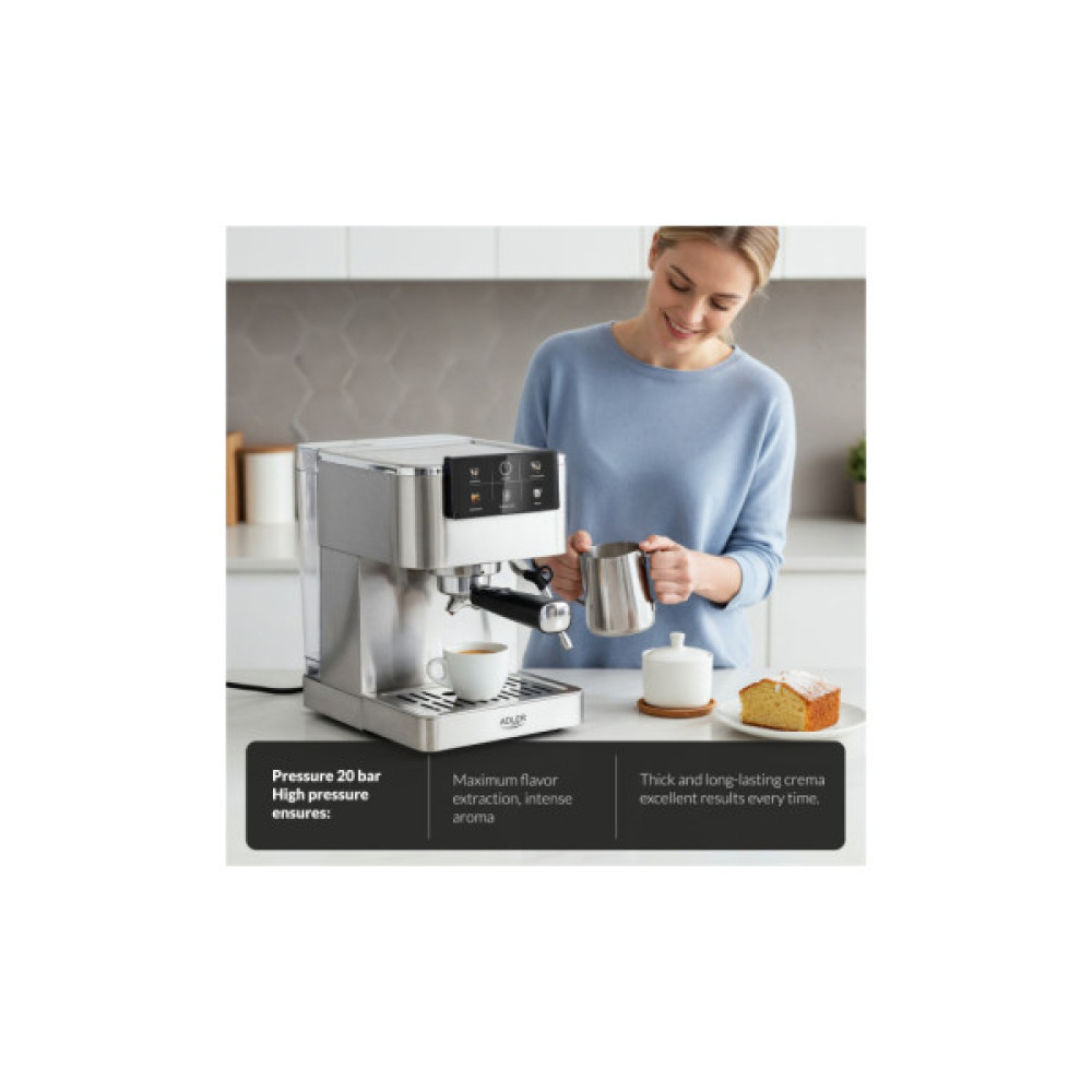 Ріжкова кавоварка еспресо Adler AD 4390