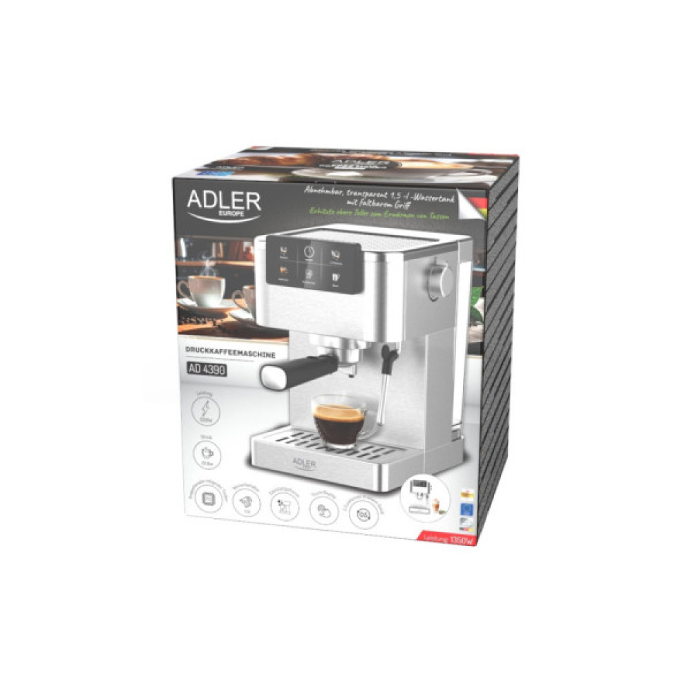 Ріжкова кавоварка еспресо Adler AD 4390