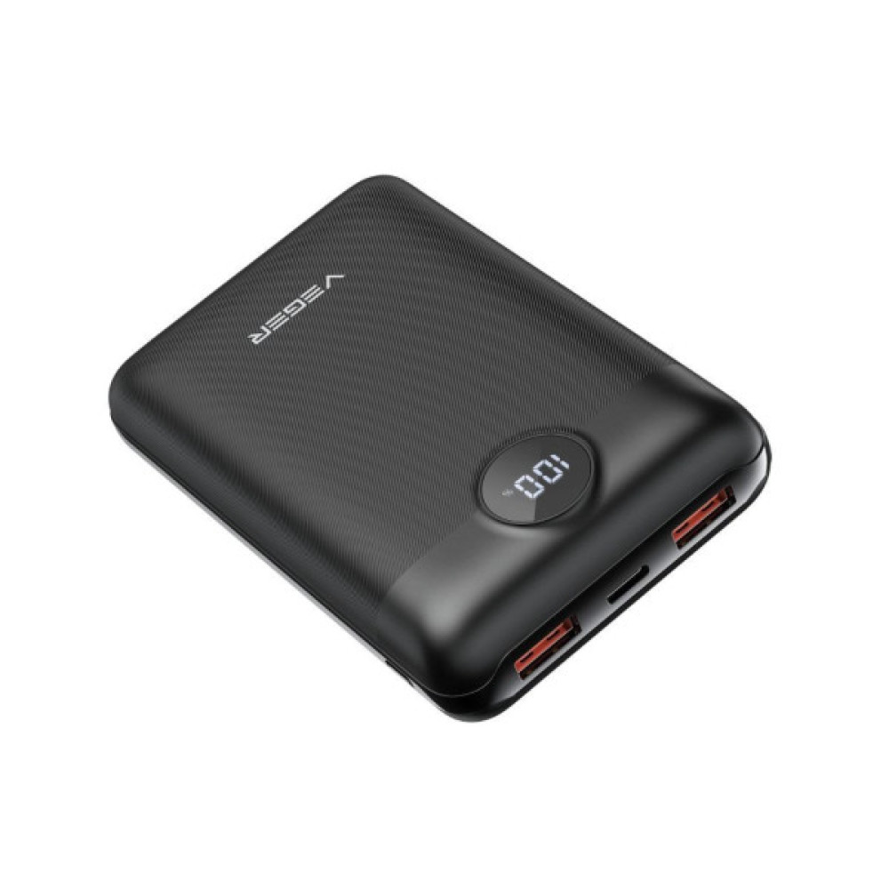 Батарея універсальна VEGER 20000mAh S20 22.5W PD/3/0 QC/3.0 black (6970453554198)