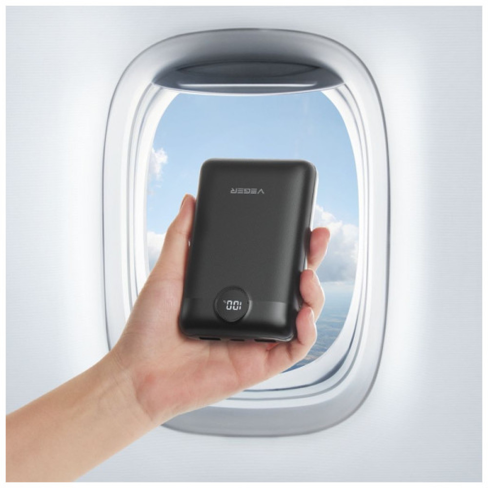 Батарея універсальна VEGER 20000mAh S20 22.5W PD/3/0 QC/3.0 black (6970453554198)