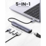 Концентратор Ugreen USB3.0 Type-C to HDMI 4K30Hz/USB 3.0x2/RJ45/PD CM418 (10919) Концентратор Ugreen USB3.0 Type-C to HDMI 4K30Hz/USB 3.0x2/RJ45/PD CM418 (10919)