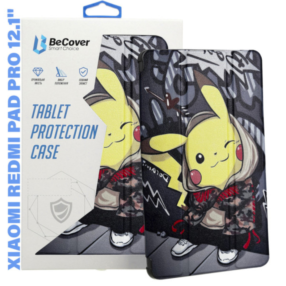 Чохол до планшета BeCover Smart Case Xiaomi Redmi Pad Pro 12.1'''' Pikachu (713009) Чохол до планшета BeCover Smart Case Xiaomi Redmi Pad Pro 12.1'''' Pikachu (713009)