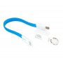 Дата кабель USB 2.0 AM to Micro 5P 0.18m blue Extradigital (KBU1785) Дата кабель USB 2.0 AM to Micro 5P 0.18m blue Extradigital (KBU1785)