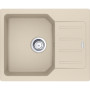 Мийка кухонна Franke City, фраграніт, прямокутник, з крилом, 620х500х190мм, чаша - 1, врізна, оборотна, UCG 611-62, бежевий