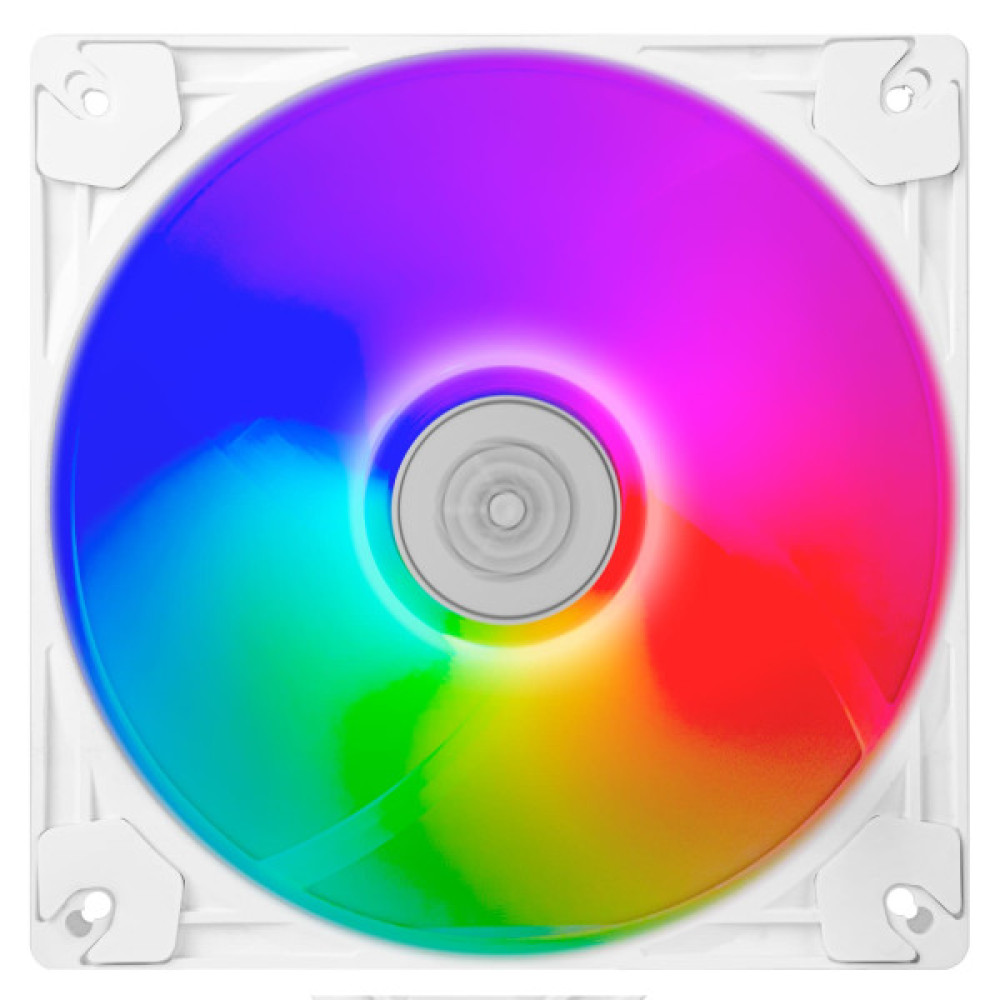 Корпусний вентилятор  SilverStone Vista VS140W ARGB, 140мм, 1600rpm, 4pin PWM, 3pin +5VARGB, 30.8dBa, білий