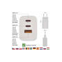 Зарядний пристрій EMOS V05G65 1xUSB-A + 2xUSB-C PD65W GaN (V05G65)