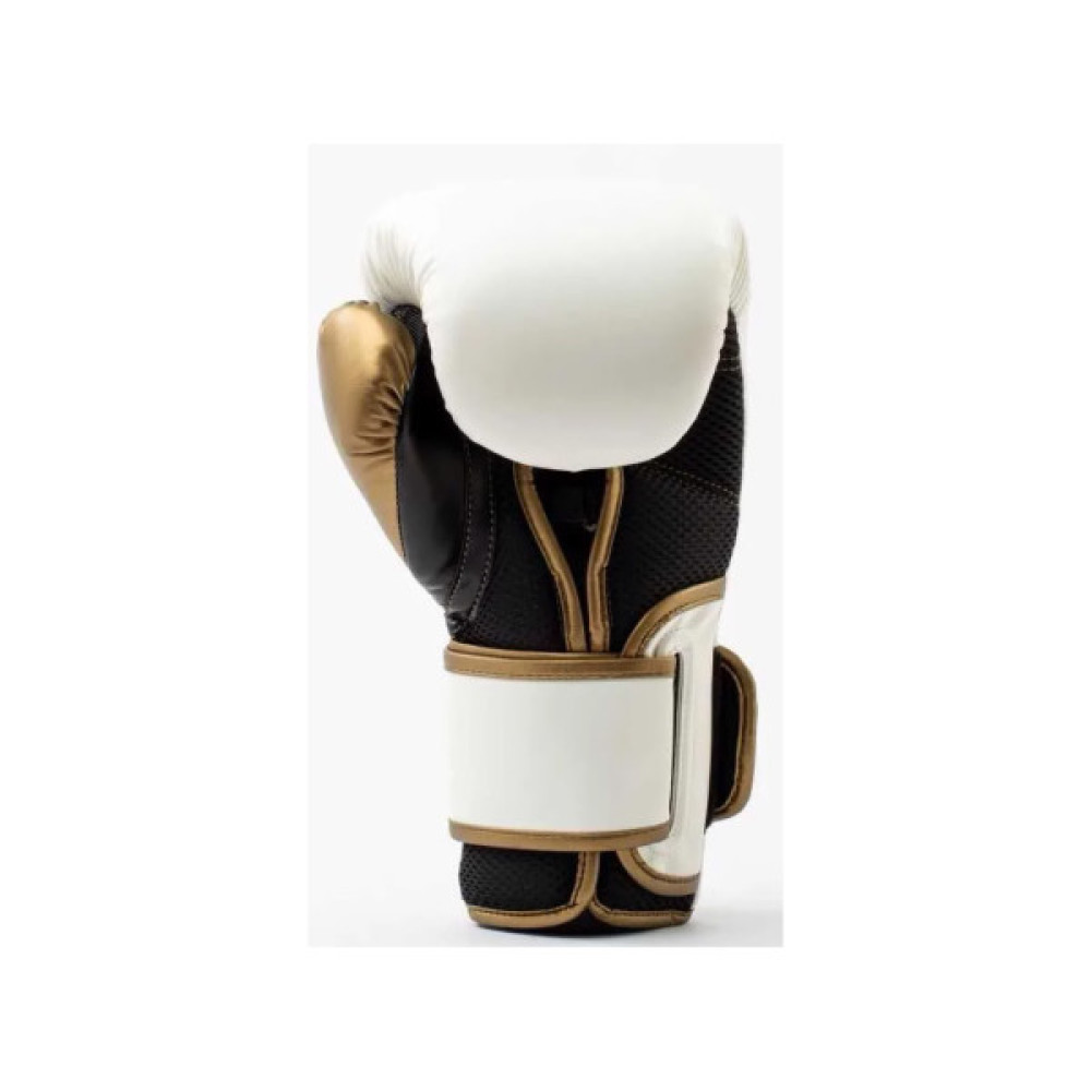 Боксерські рукавички Everlast PowerLock Boxing Training Gloves P00003048 білий, золотий 10 унцій (009283620103)
