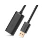 Дата кабель USB 2.0 AM to AF 10.0m Active black Ugreen (10321)