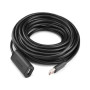 Дата кабель USB 2.0 AM to AF 10.0m Active black Ugreen (10321)