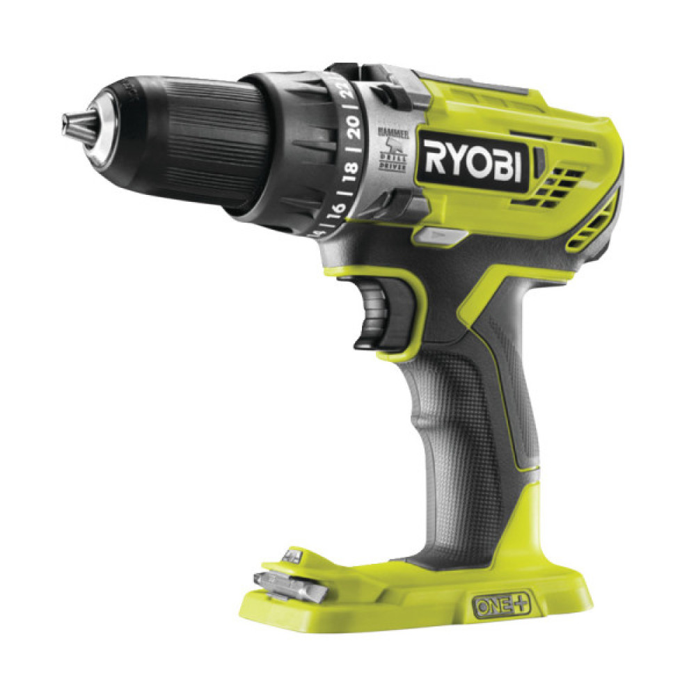 Шурупокрут-дриль ударний акумуляторний Ryobi ONE+ R18PD3-0 18В 50Нм 500·1800об·хв 1.3кг без АКБ та ЗП