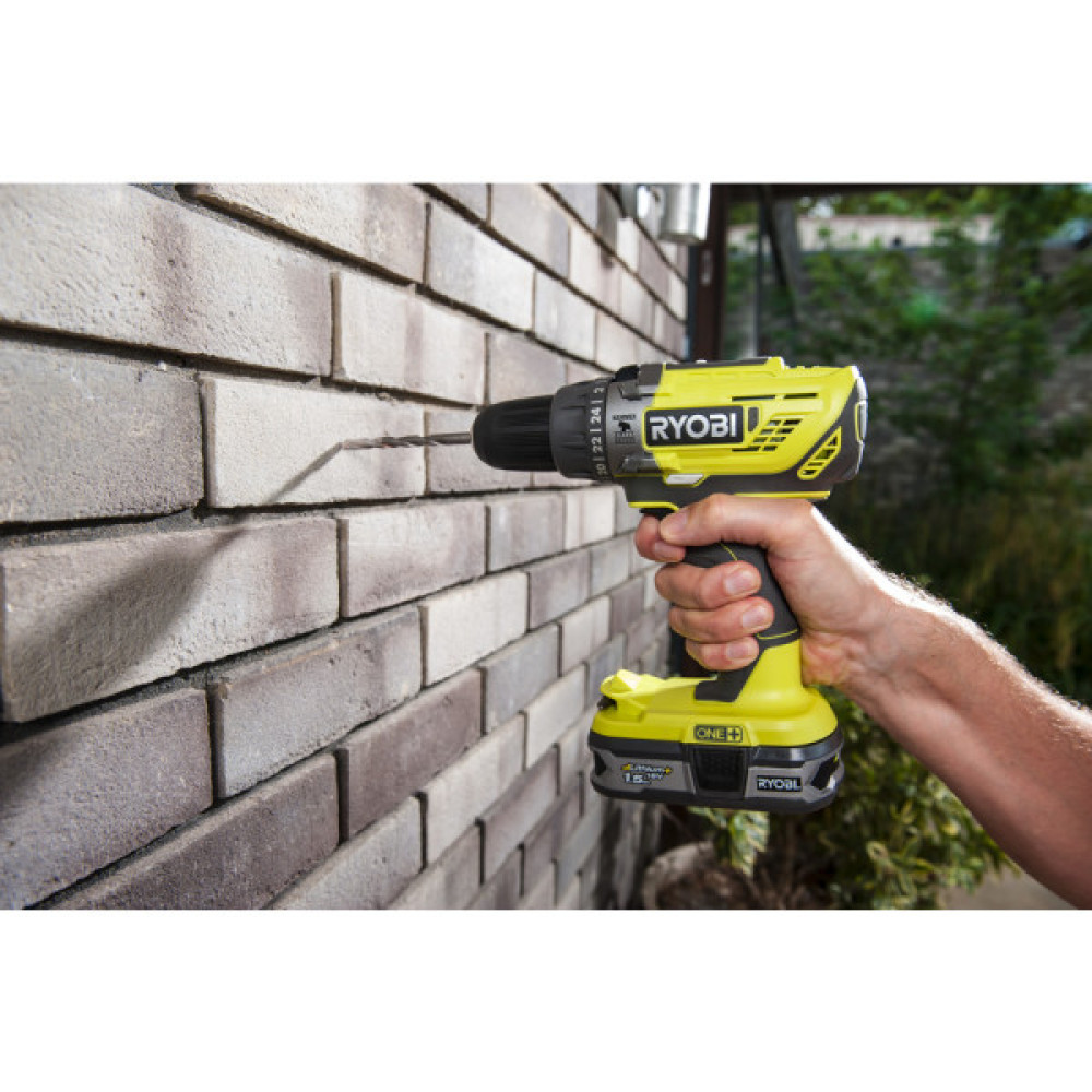 Шурупокрут-дриль ударний акумуляторний Ryobi ONE+ R18PD3-0 18В 50Нм 500·1800об·хв 1.3кг без АКБ та ЗП
