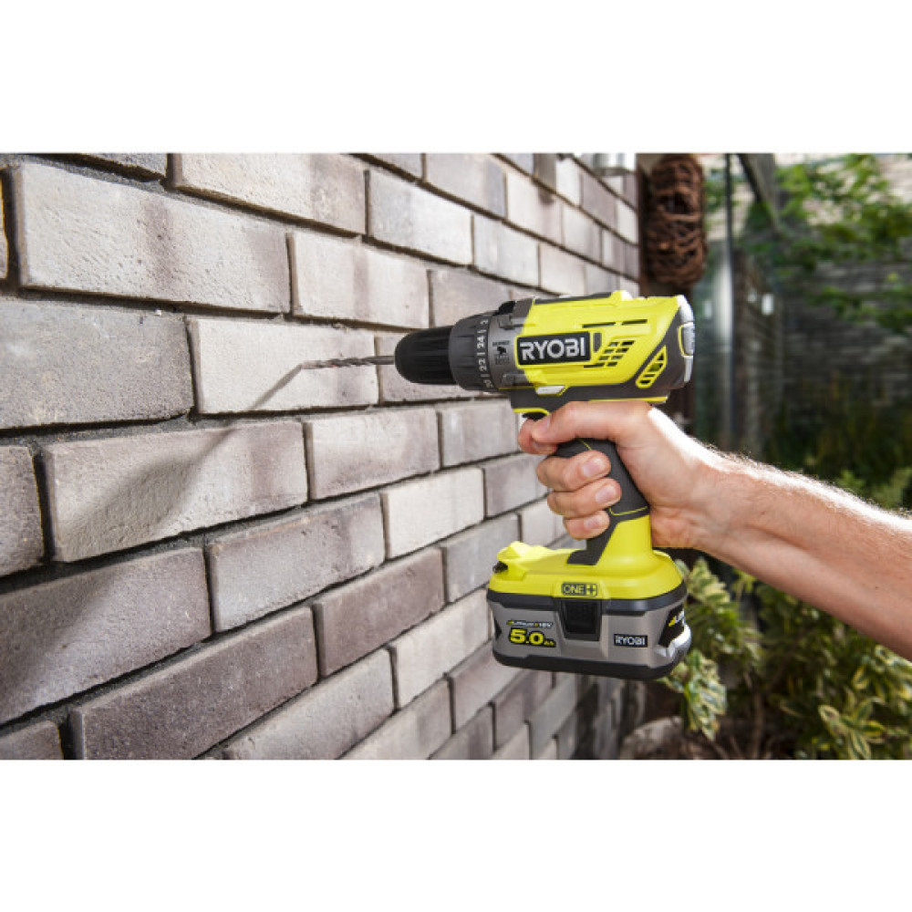 Шурупокрут-дриль ударний акумуляторний Ryobi ONE+ R18PD3-0 18В 50Нм 500·1800об·хв 1.3кг без АКБ та ЗП