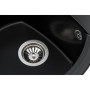 Мийка кухонна GRANADO RONDA black shine з сифоном (470*490mm.) (gr2201) Мийка кухонна GRANADO RONDA black shine з сифоном (470*490mm.) (gr2201)