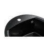Мийка кухонна GRANADO RONDA black shine з сифоном (470*490mm.) (gr2201) Мийка кухонна GRANADO RONDA black shine з сифоном (470*490mm.) (gr2201)
