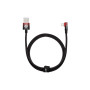 Дата кабель USB 2.0 AM to Lightning 1.0m 2.4A 90° corner black/red Baseus (CAVP000020) Дата кабель USB 2.0 AM to Lightning 1.0m 2.4A 90° corner black/red Baseus (CAVP000020)