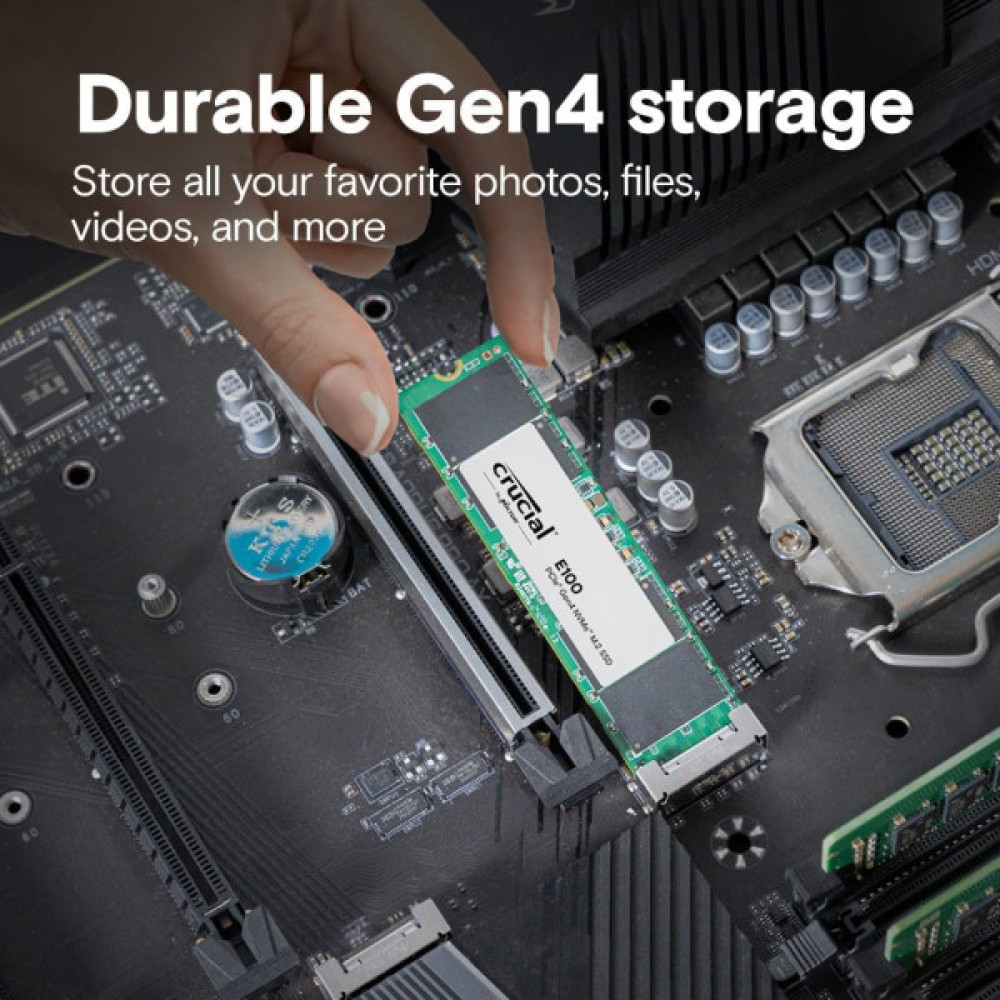 Накопичувач SSD Crucial M.2 1TB PCIe 4.0 E100