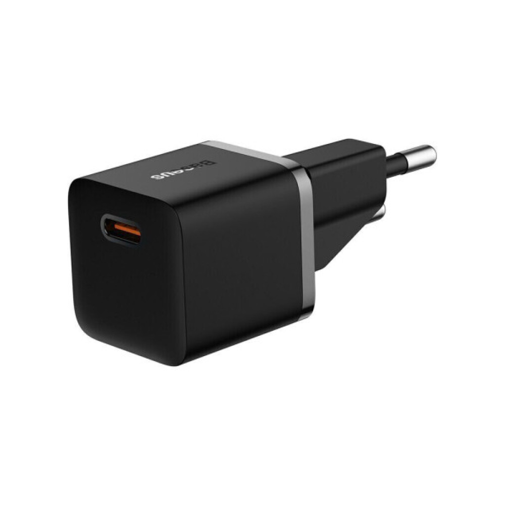 Зарядний пристрій Baseus 1xUSB-C 20W GaN5 black (CCGN050101)